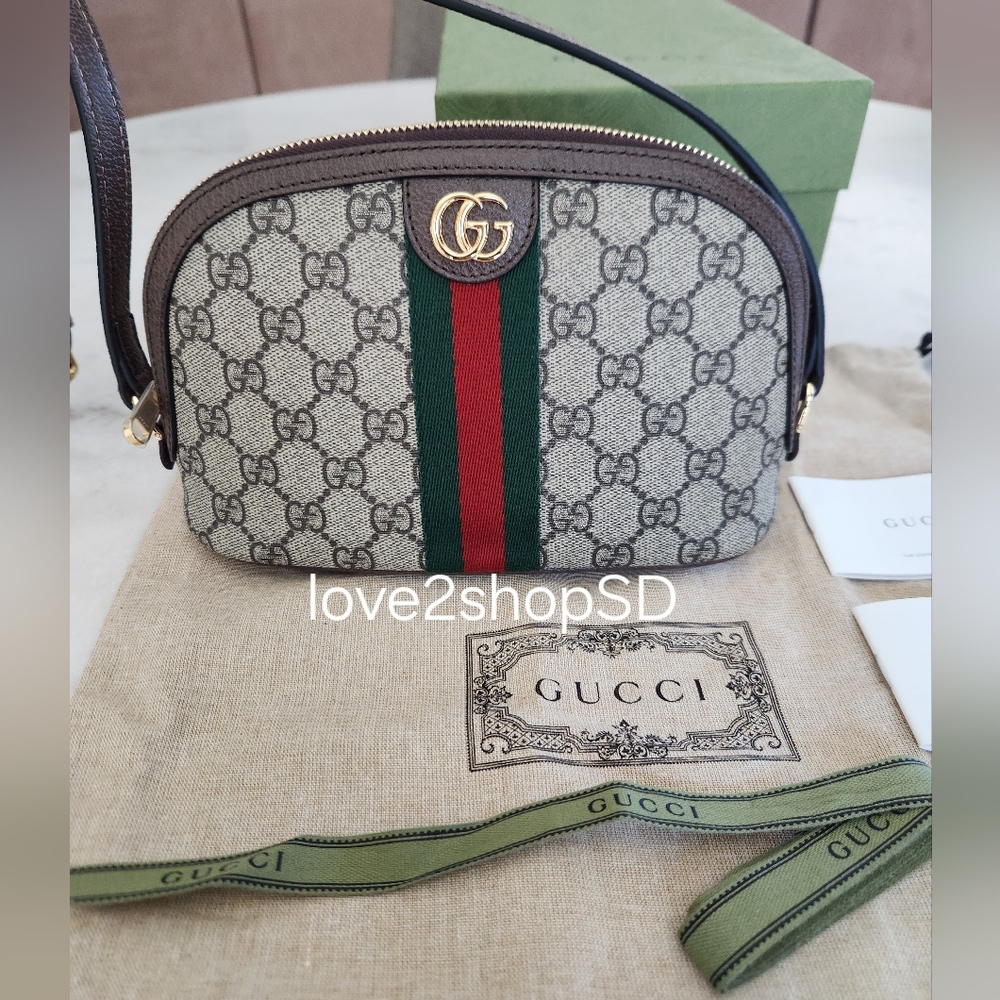 Gucci Ophidia Logo Clutch to Shoulder Crossbody Bag BRAND NEW